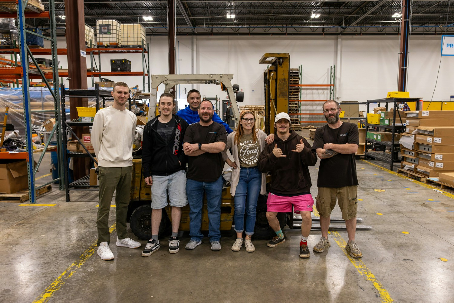 Forklift training group 