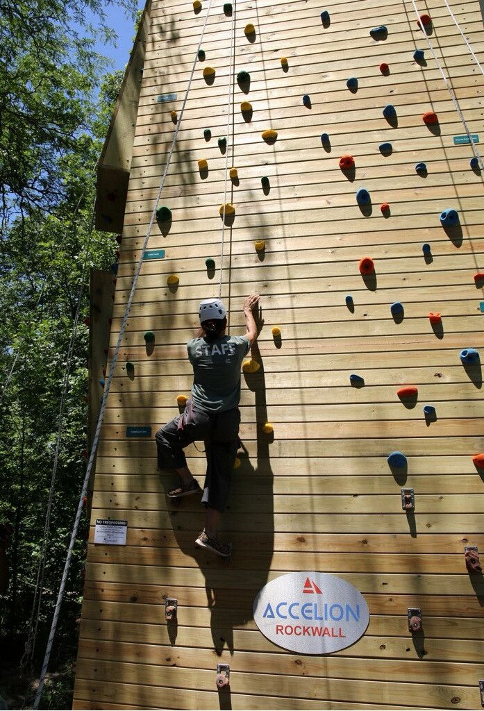 Accelion rock wall - Camp Hope for Kids 