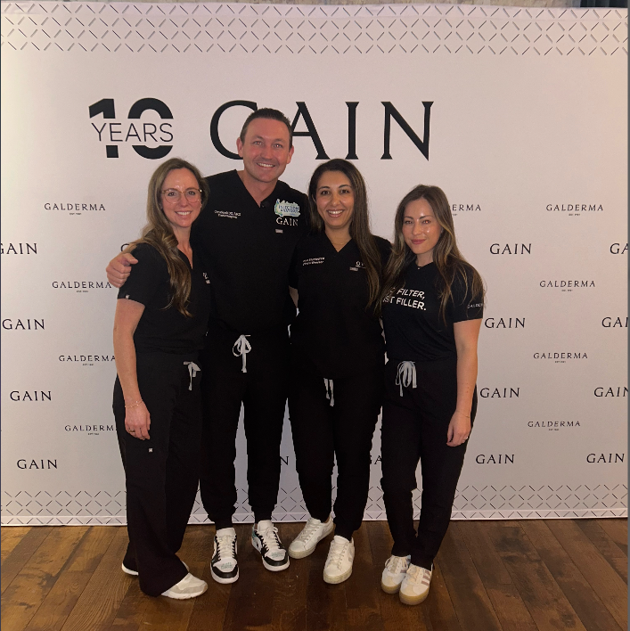 Hands-on learning with our Director of Clinical Talent Development and injectors at a cadaver course led by Dr. Surek.