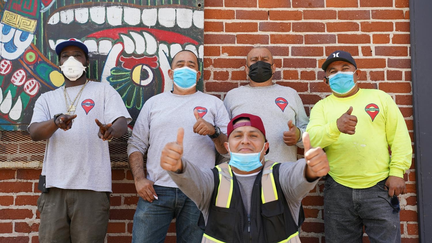 Warehouse Team Members on a break. 