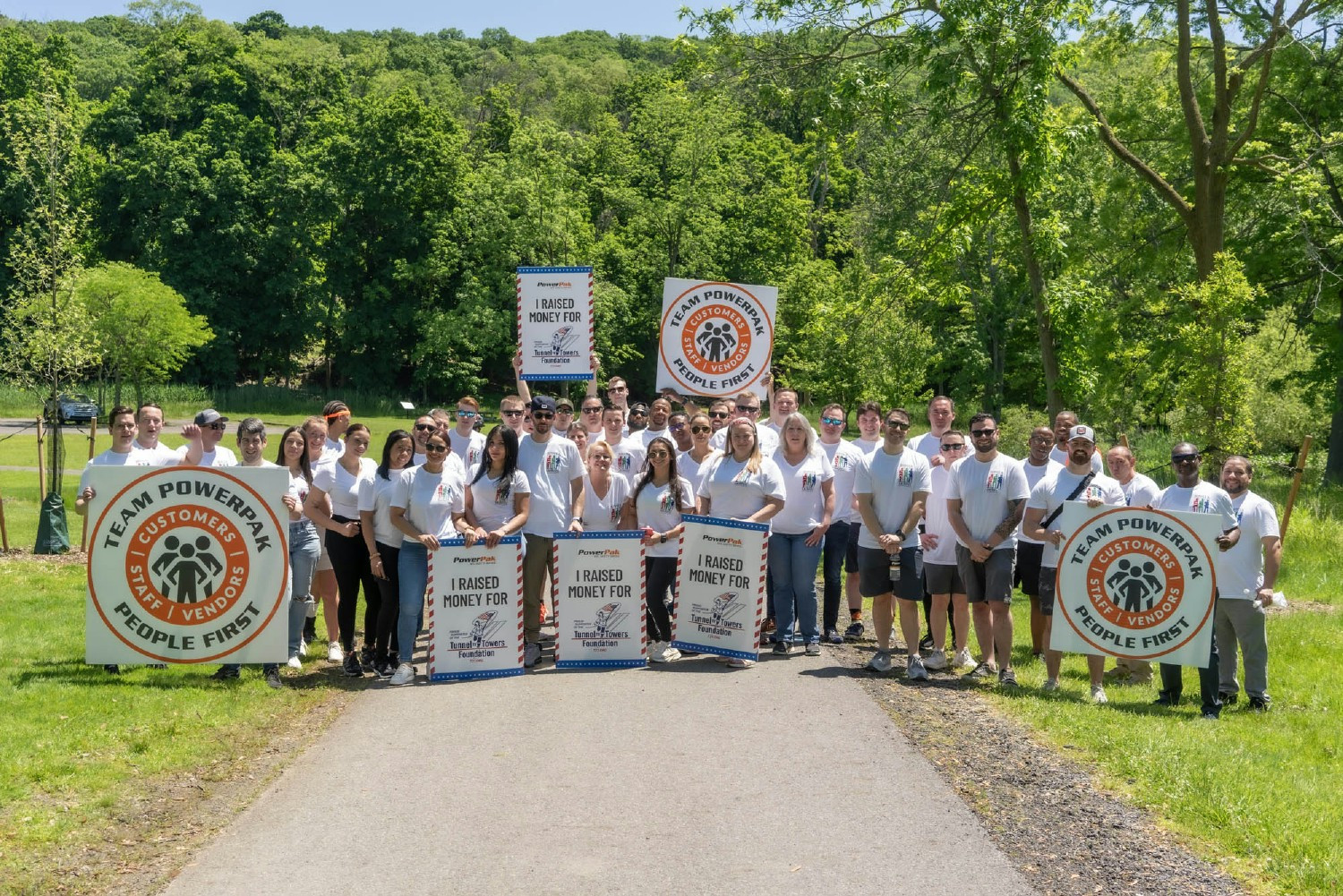 RAISING FUNDS FOR TUNNEL TO TOWERS FOUNDATION, POWERPAK DEMONSTRATES 
