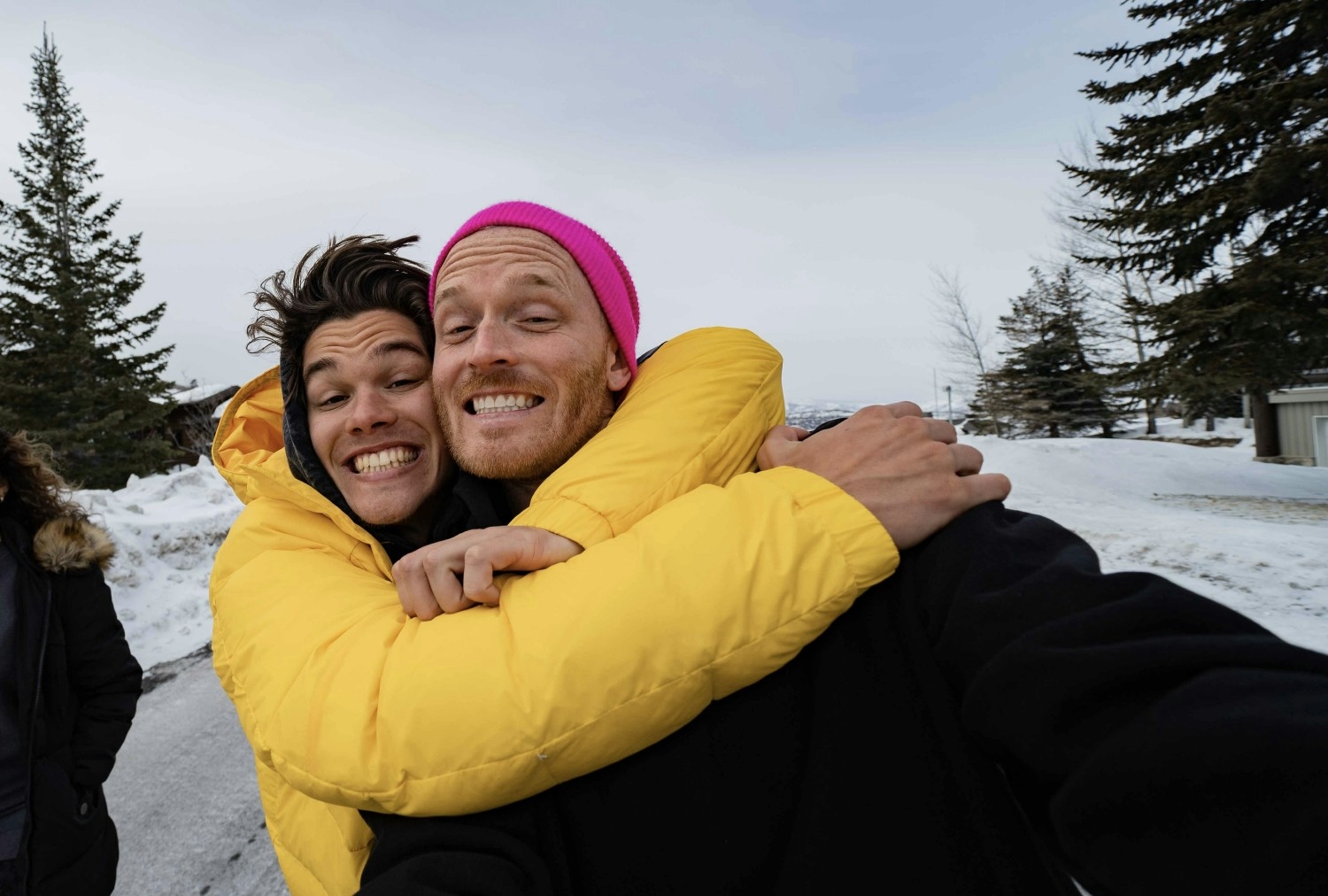 FYG Content Creator, Caleb Alvarez, with CEO Nick Gross on a company retreat in Utah.