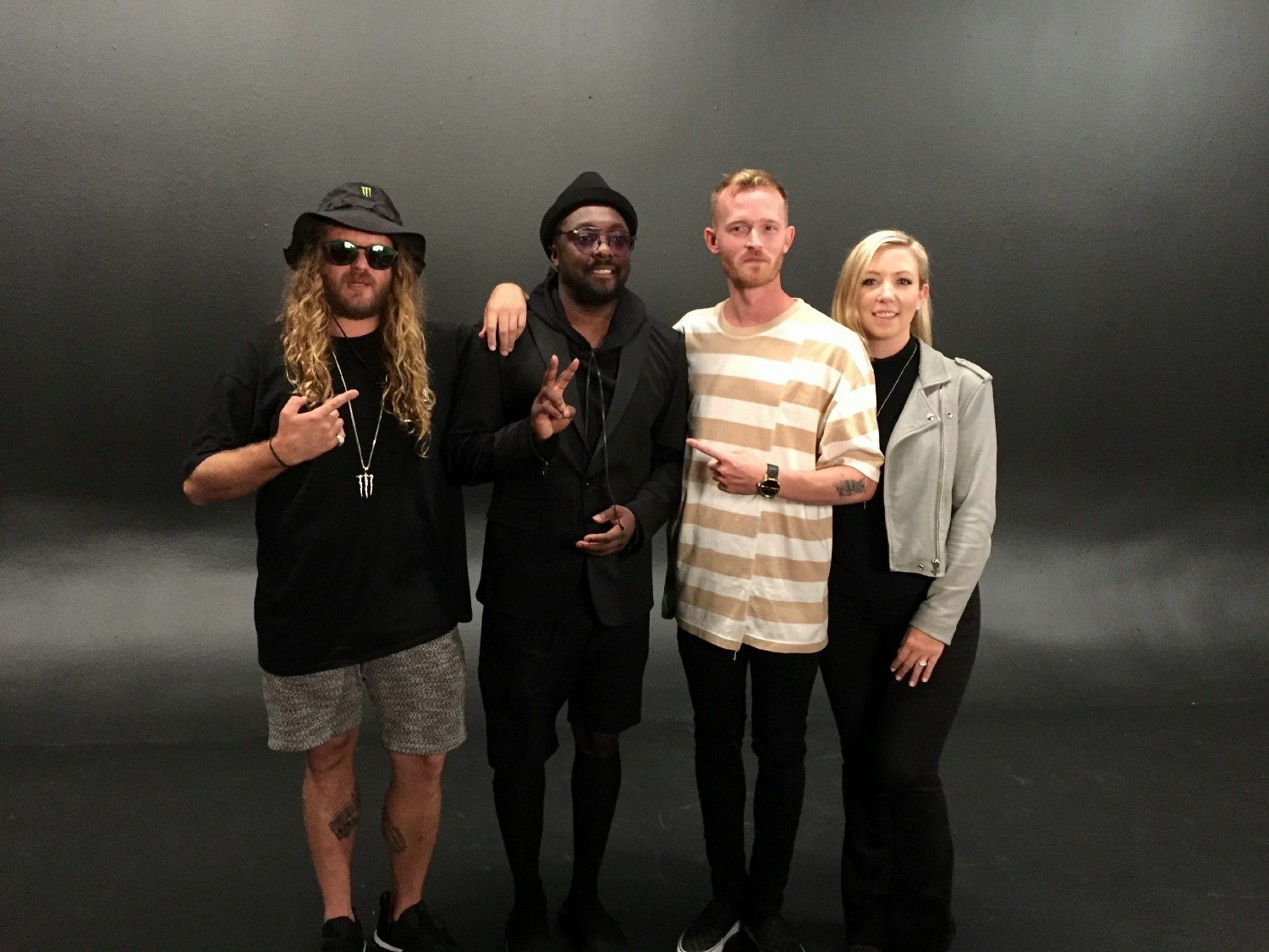 FYG co-founders with advisor, Will.I.Am.