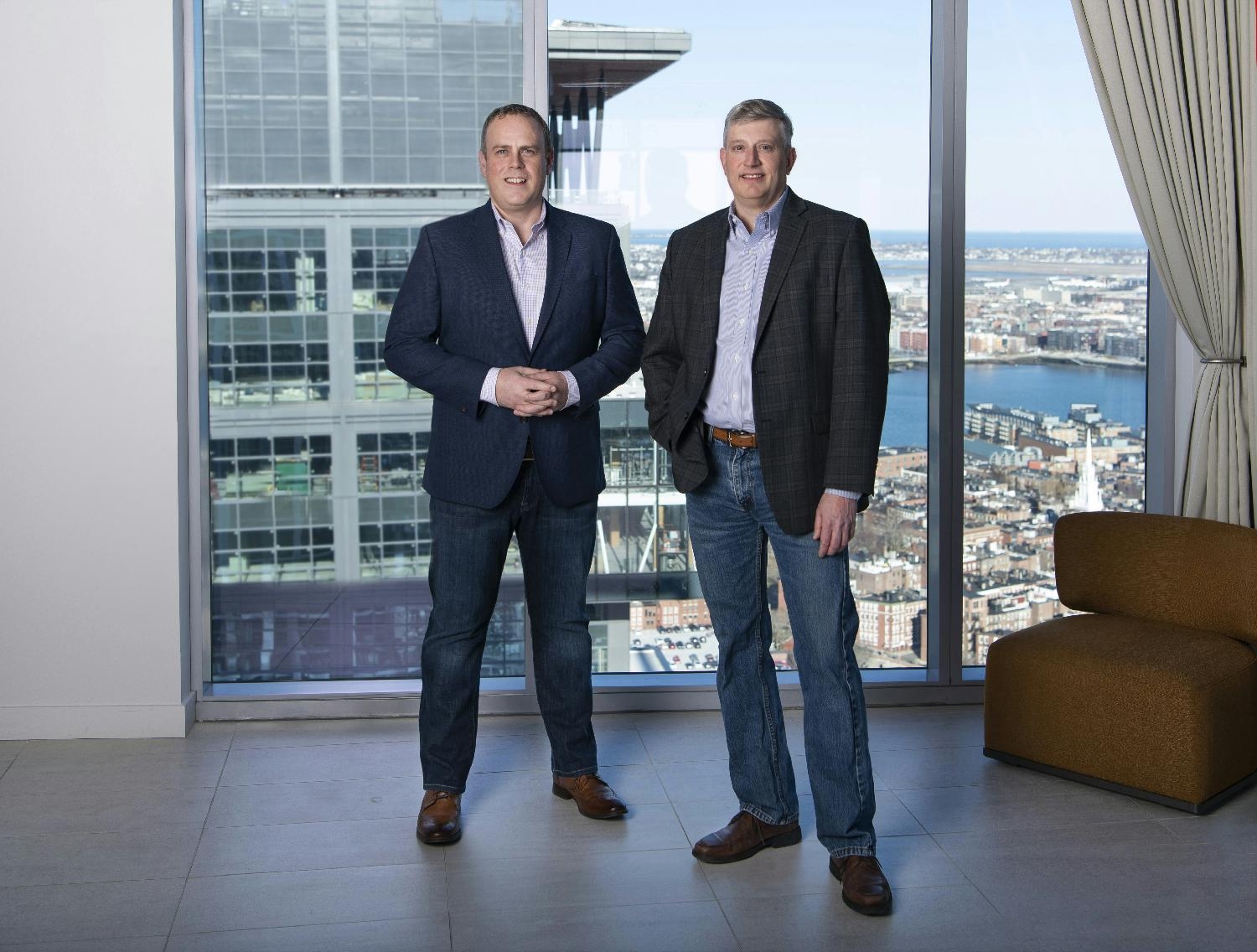 This image is of OnTo's Partners  Rick Scherer, CEO, and Rich Clayton, COO. For Boston Agent Magazine's  2020 Whos Who.