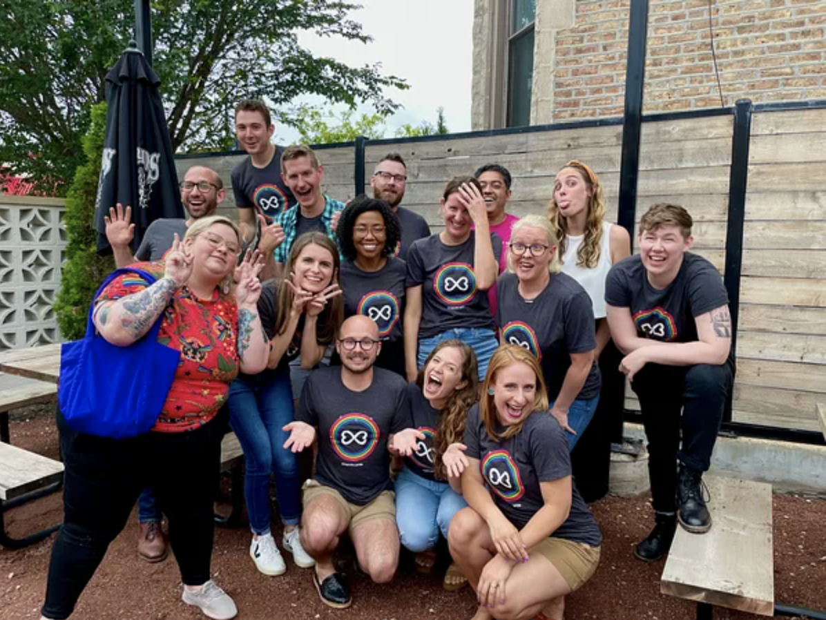 Sittercity team at Pride Picnic.