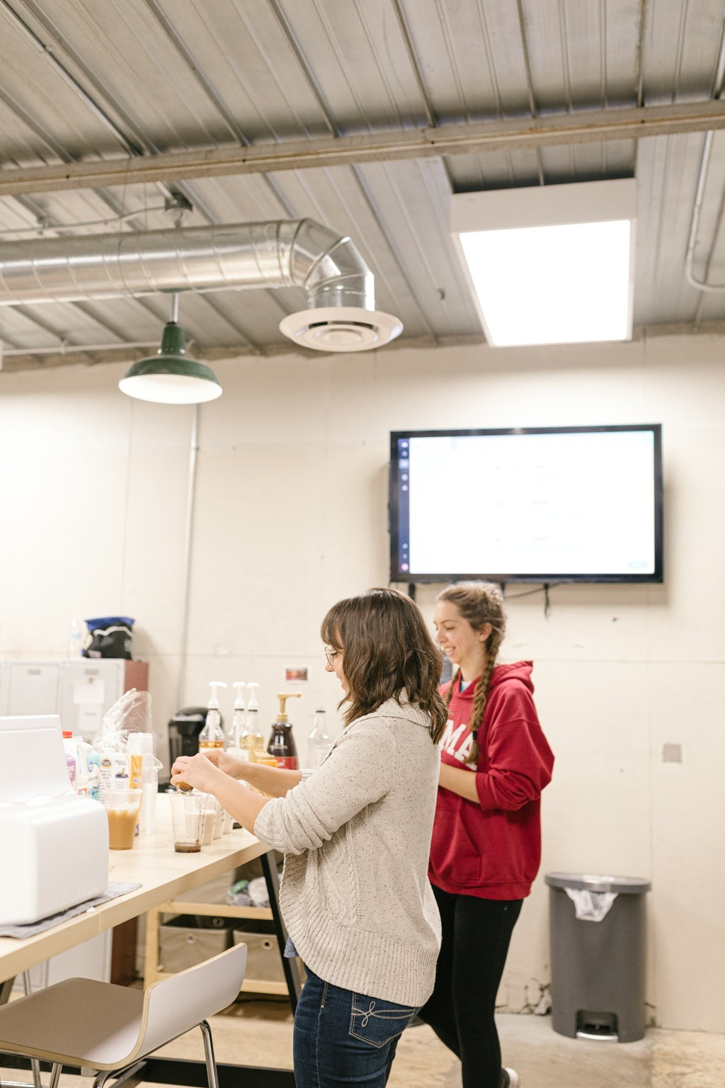 Two of our employees acting as 