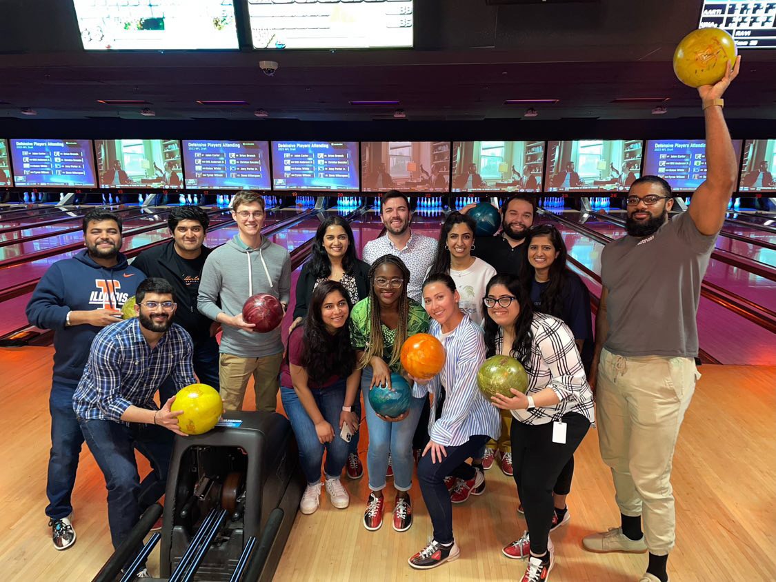 The OneTrust Consent Implementation team had a fun afterwork outing and went bowling together in Atlanta.
