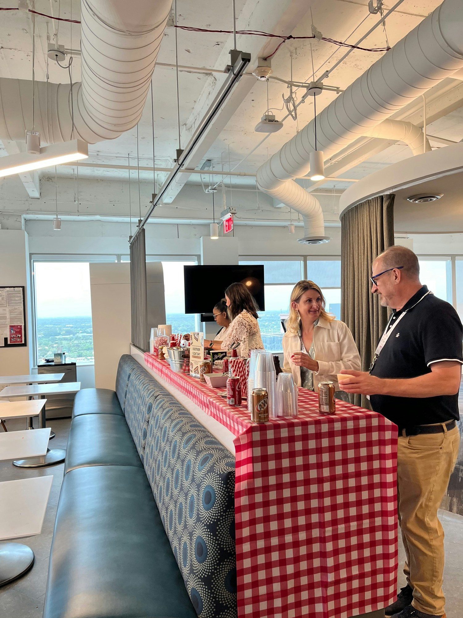 Image of FLL office’s MYO Root Beer Float day to celebrate employee appreciation day.