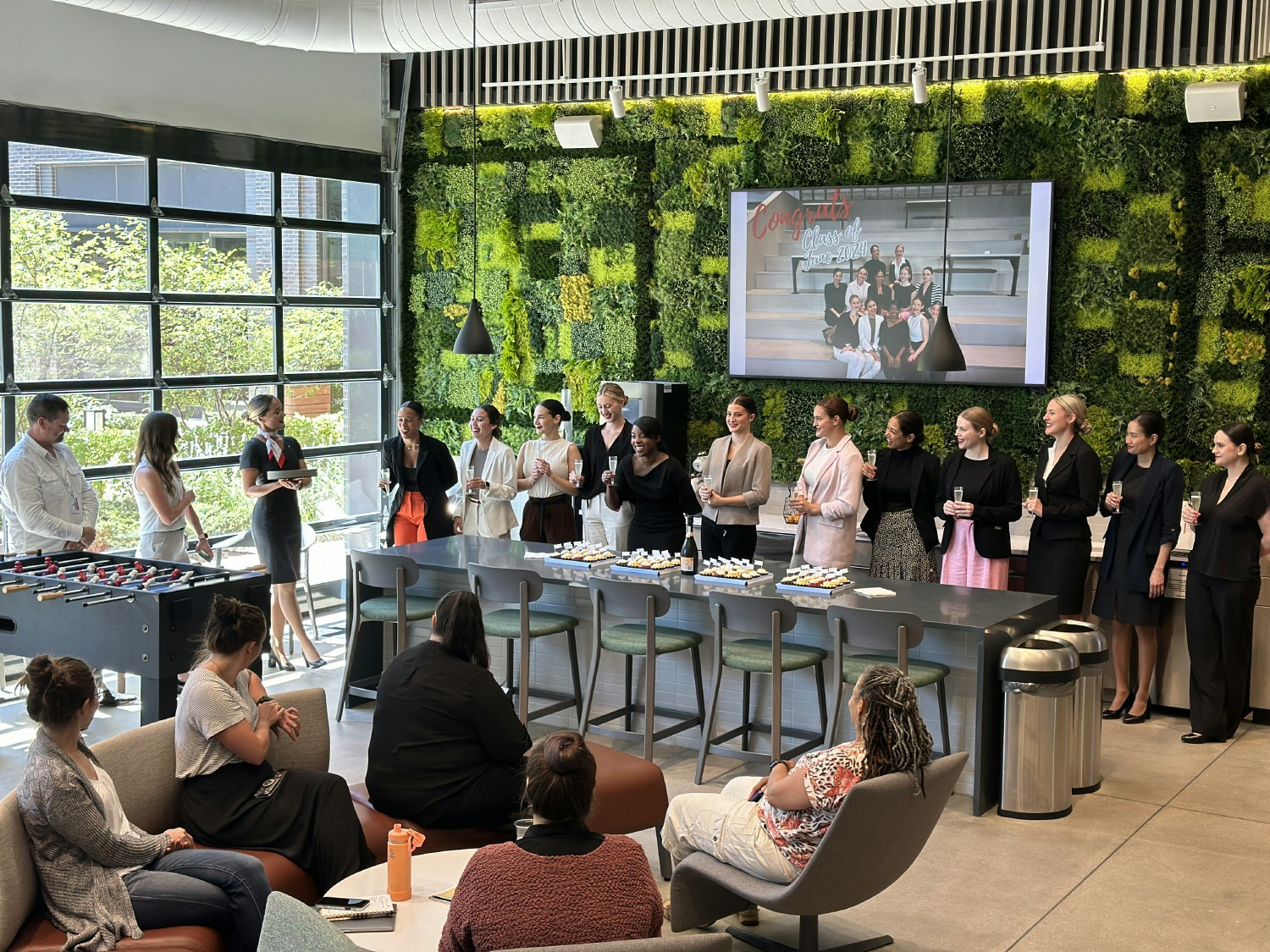 Image from the Vista America Cabin Host graduation ceremony at the Columbus office.