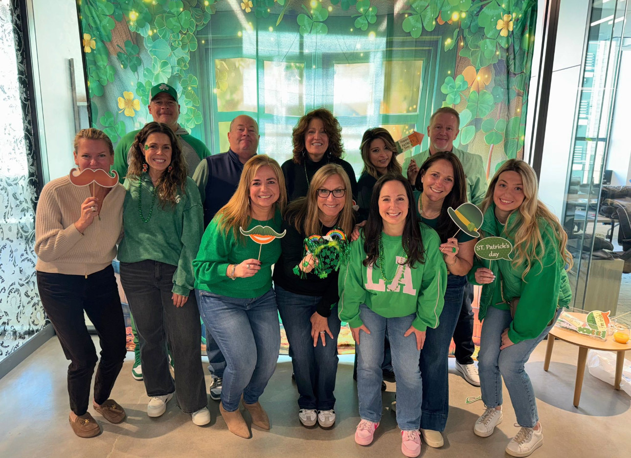 OWNJ Saint Patrick’s Day parade Morristown office celebration.