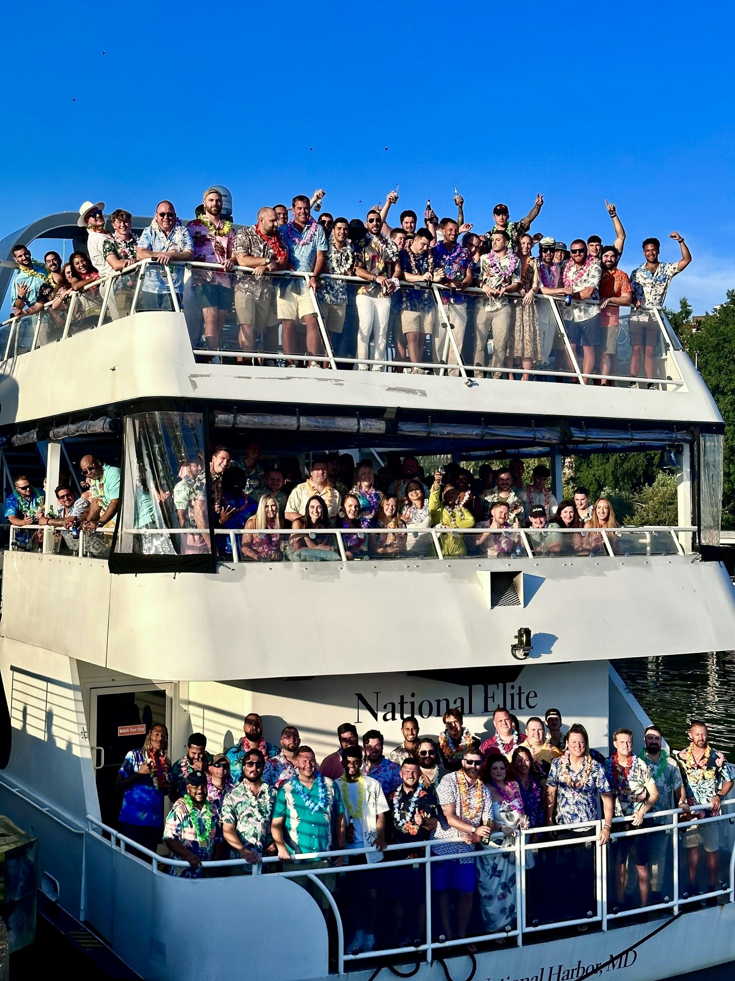 Q4 Launch event with 145 Geniuses on a yacht on the Potomac