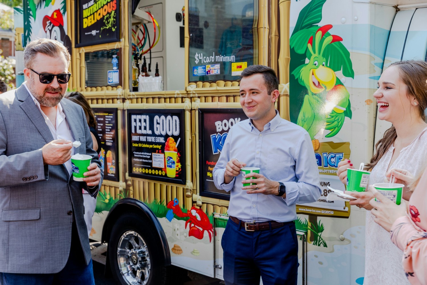 Our employees beating the summer heat while enjoying Kona Ice and building relationships with colleagues.