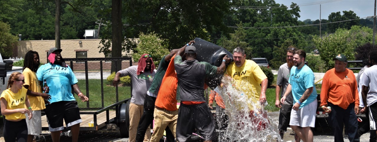 Annual Field Day! We have a BBQ and then play classic field day games. (Tug of war, water balloon toss, etc.)