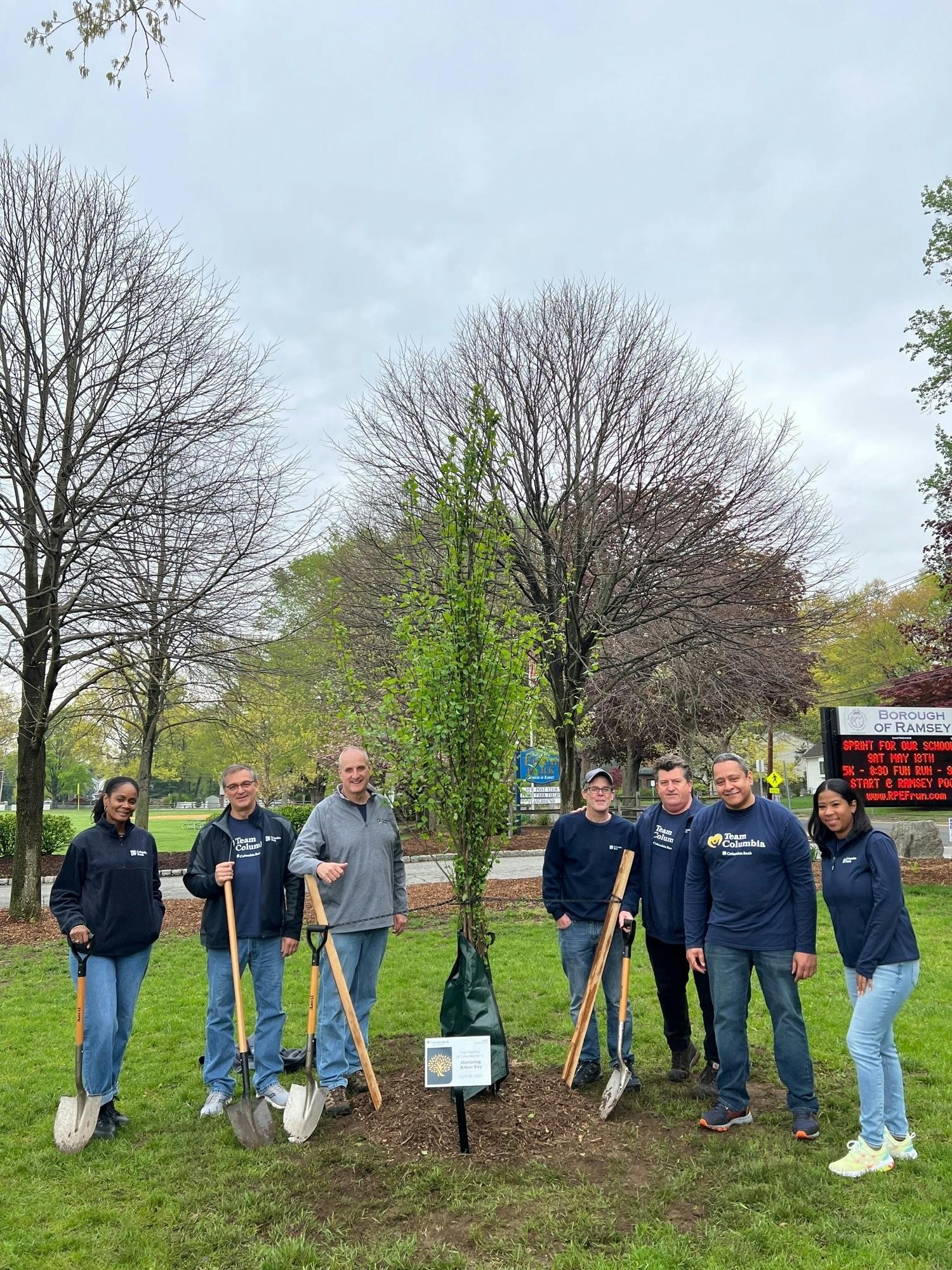 Ramsey Tree Planting for Arbor Day.