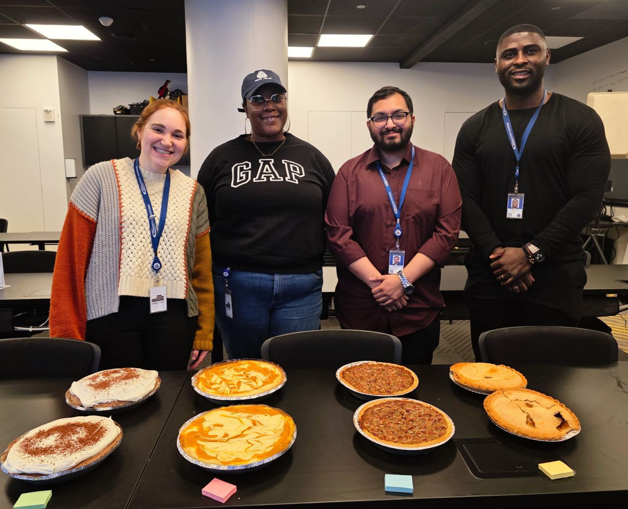 Our team participating in a friendly Pi Day competition
