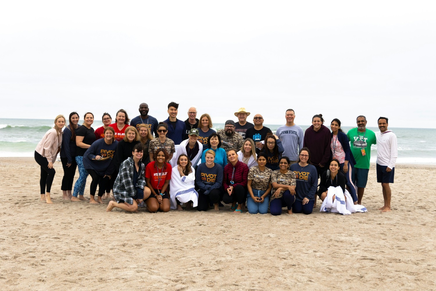 Wellness event on the beach.