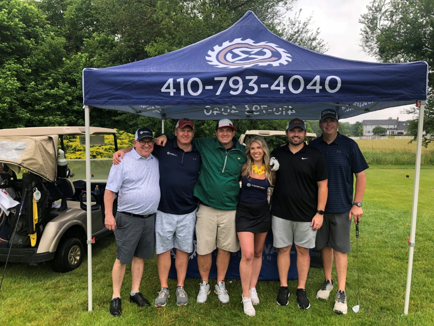 The Blue Goose National Pond's 37th Annual Golf Outing. Strong Wall was able to give back by sponsoring a hole!