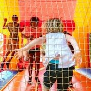 What is a picnic without a Disney bounce house for the kids?! 