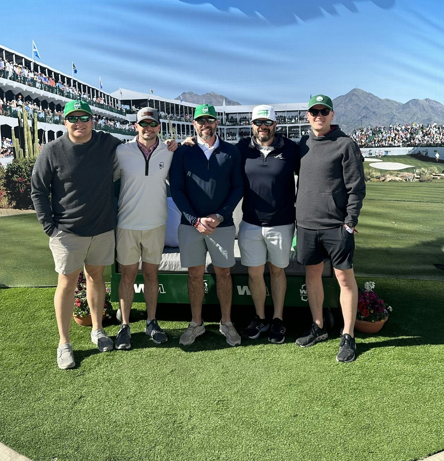 Graydazers enjoying some golf action while reconnecting with long-term clients.