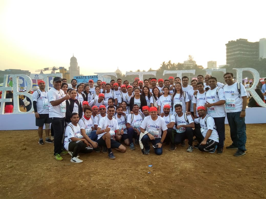 Tricon India employees participate in a local marathon to raise money for the Alzheimer's Association