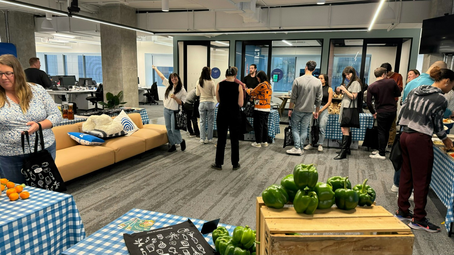 Farmer's Market in the office! The team got to choose fresh produce to take home!