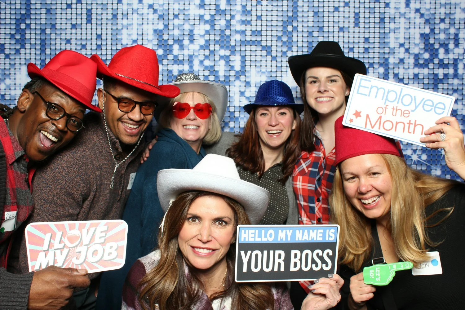 Several staff members, including our CEO, enjoyed utilizing the photo booth and props at our annual convening. 