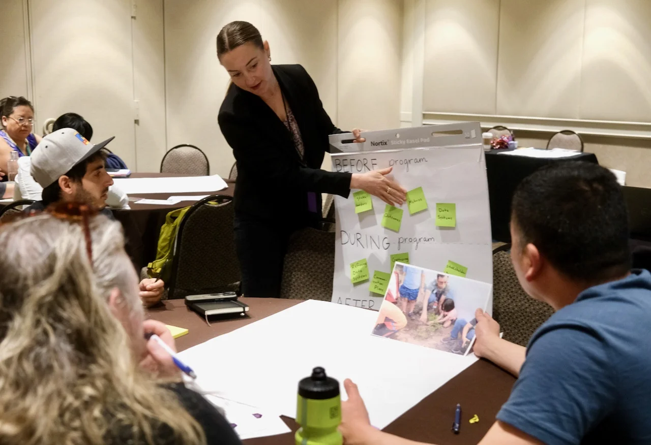 Members of SCRI gave a research-based presentation at a tradeshow in 2024.