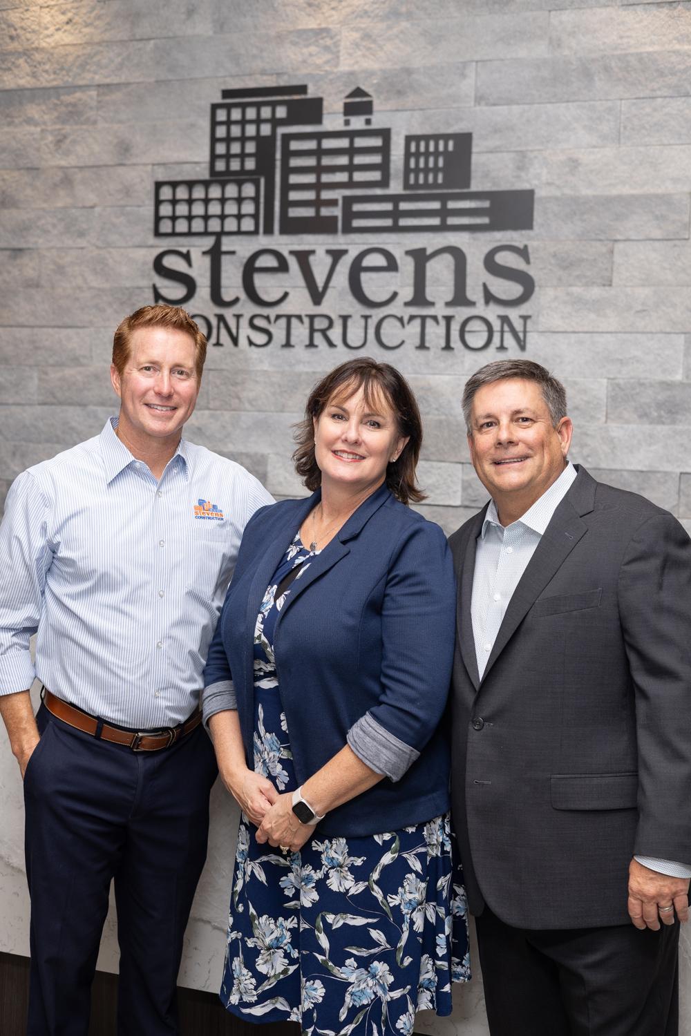 Stevens Construction Partners (Dan Adams, Terri Sobeck, Mark Stevens)