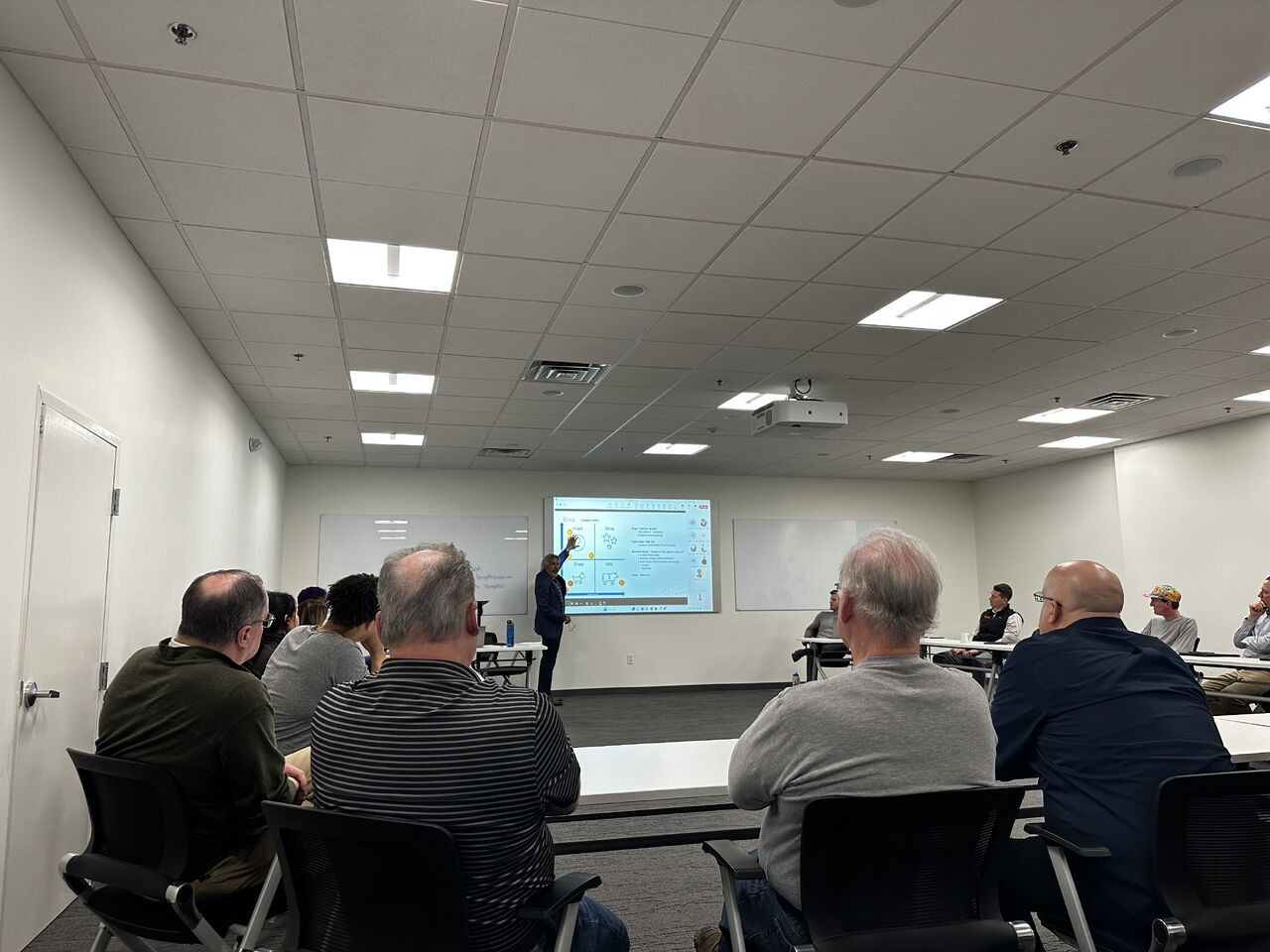 Learning from our fearless leader, and collaborating on new ideas.