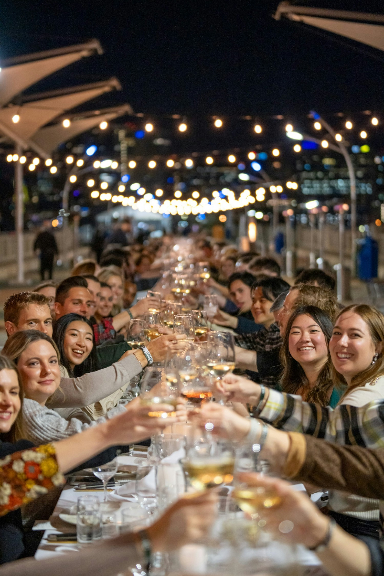 Our family dinners bring the company together, and our most recent saw 400+ people dine on the beach.