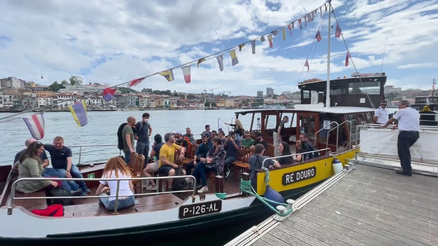 XWP Team enjoying a river boat cruise on team day in Porto, Portugal.