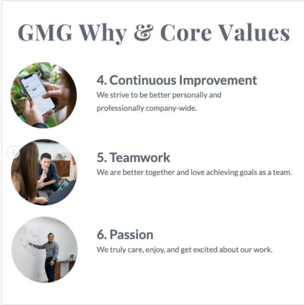 Core Values Continued