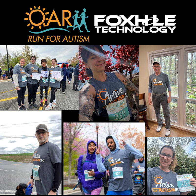 Foxhole employee-owners ran for a cause—supporting autism research both onsite and virtually. 
