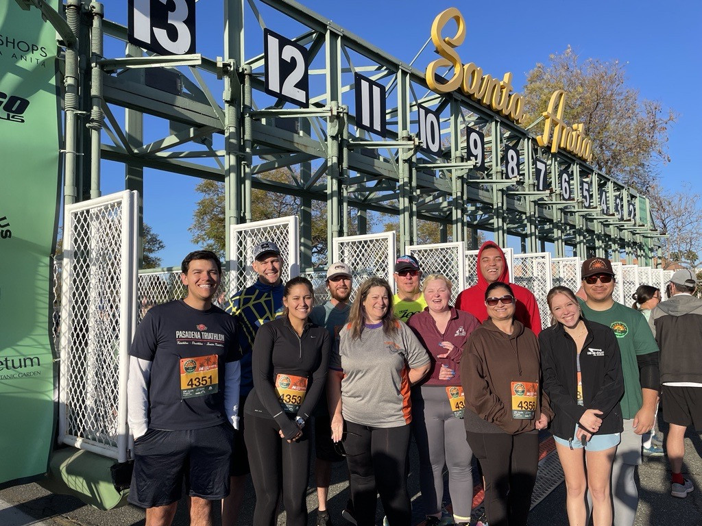 Civiltec crew hitting their stride! Derby Day 5K Run at Santa Anita.