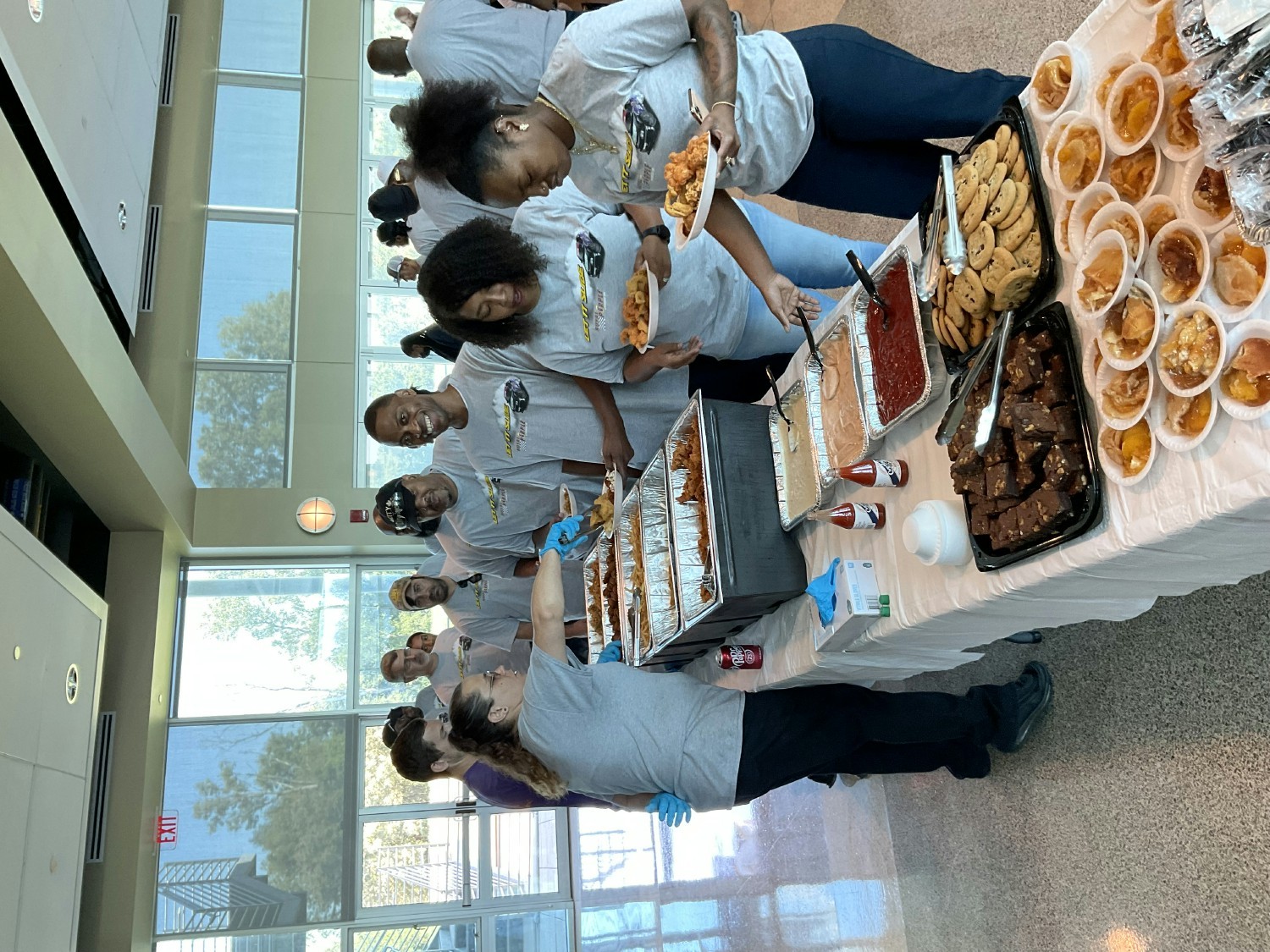 The team from our packaging an distribution facilities in Shreveport, LA enjoy lunch on our annual Calumet Proud Day.