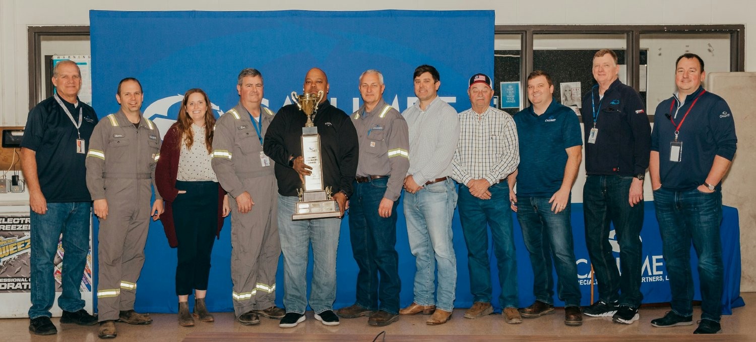 Our Shreveport, Louisiana management team accepts our annual Founders Award for exceptional performance.