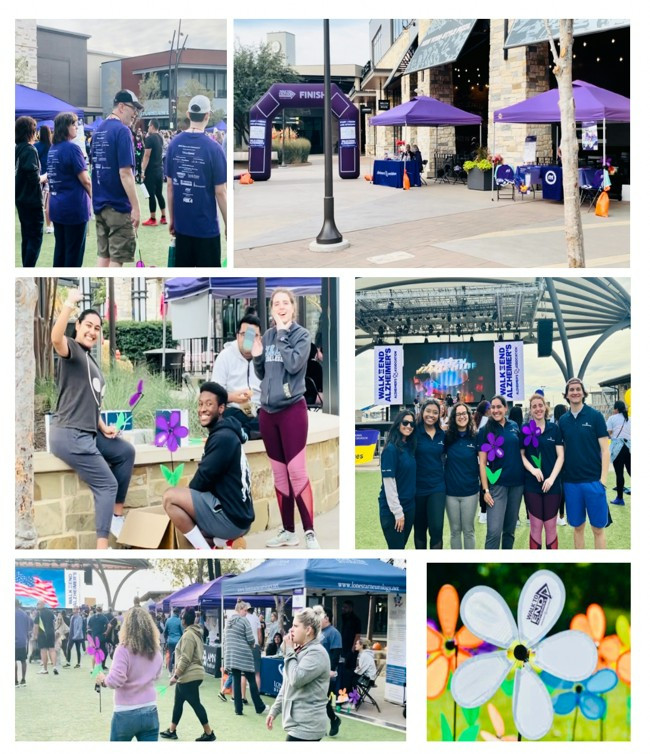 Employees at LTTS’ Plano location joined to walk in support of Alzheimer’s research.