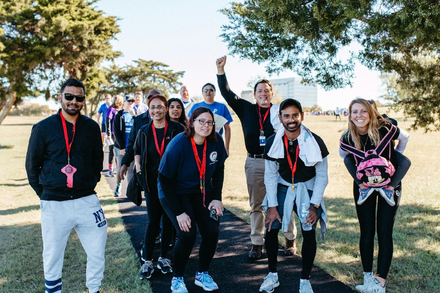 Some of our UMS employees participating in the 2021 ALS Walk!