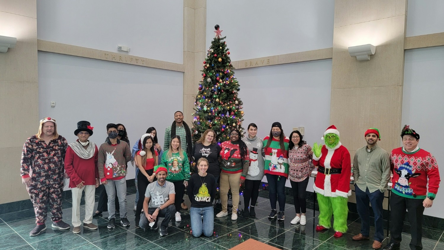 Happy Holidays--ugly sweater/Christmas Character Dress up at the office!