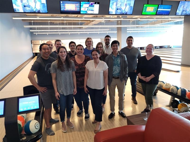 Houston office bowling event