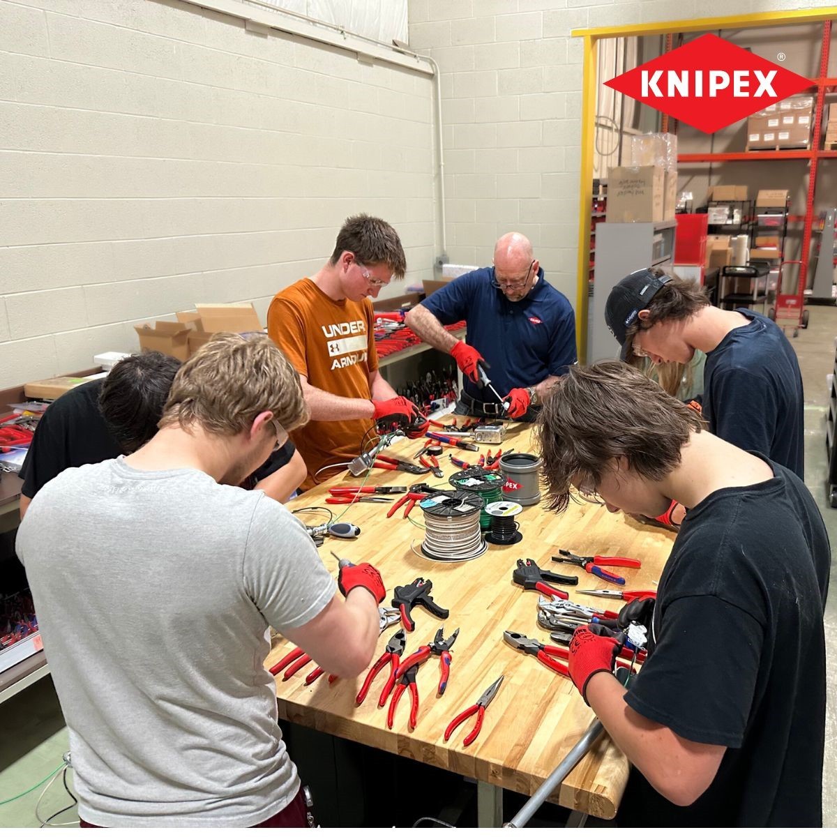 KTLP's Summer Employment Program offered many opportunities to learn, including a hands-on workshop using KNIPEX tools.