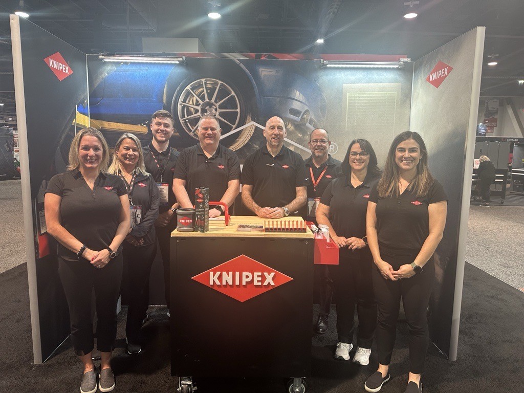 KNIPEX Tools sales and marketing teams at the SEMA show.