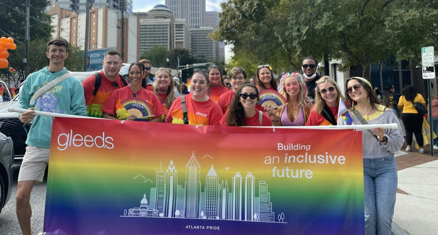 Our Atlanta team walked in the Pride parade in October 2022.