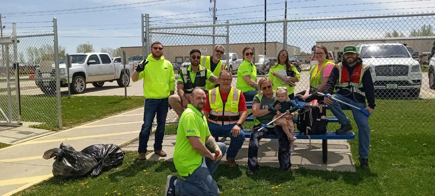 Members from our Mason City, IA team participate in an Adopt-a-Highway event as we work to reach 20,000 volunteer hours.