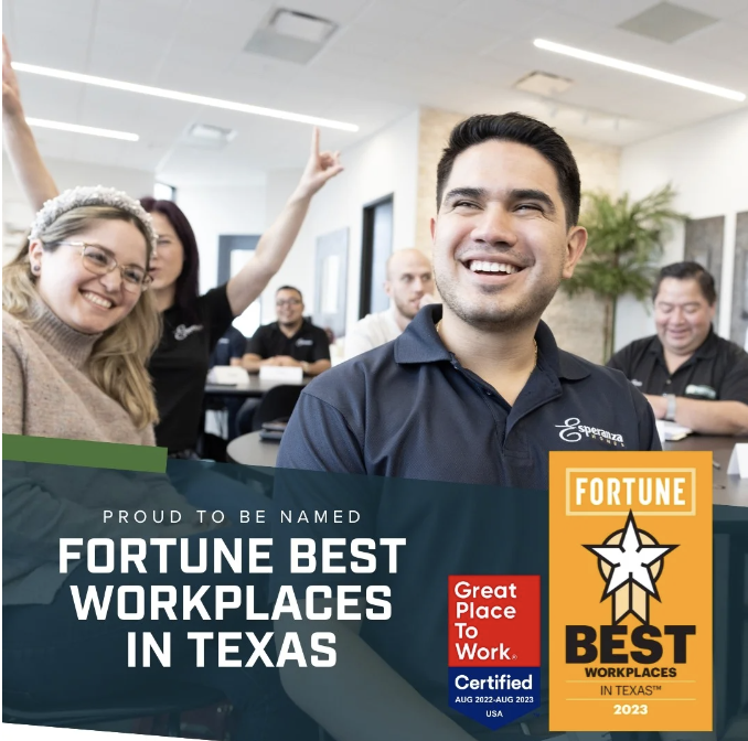 Rhodes names on Fortune Best Workplaces in Texas. 