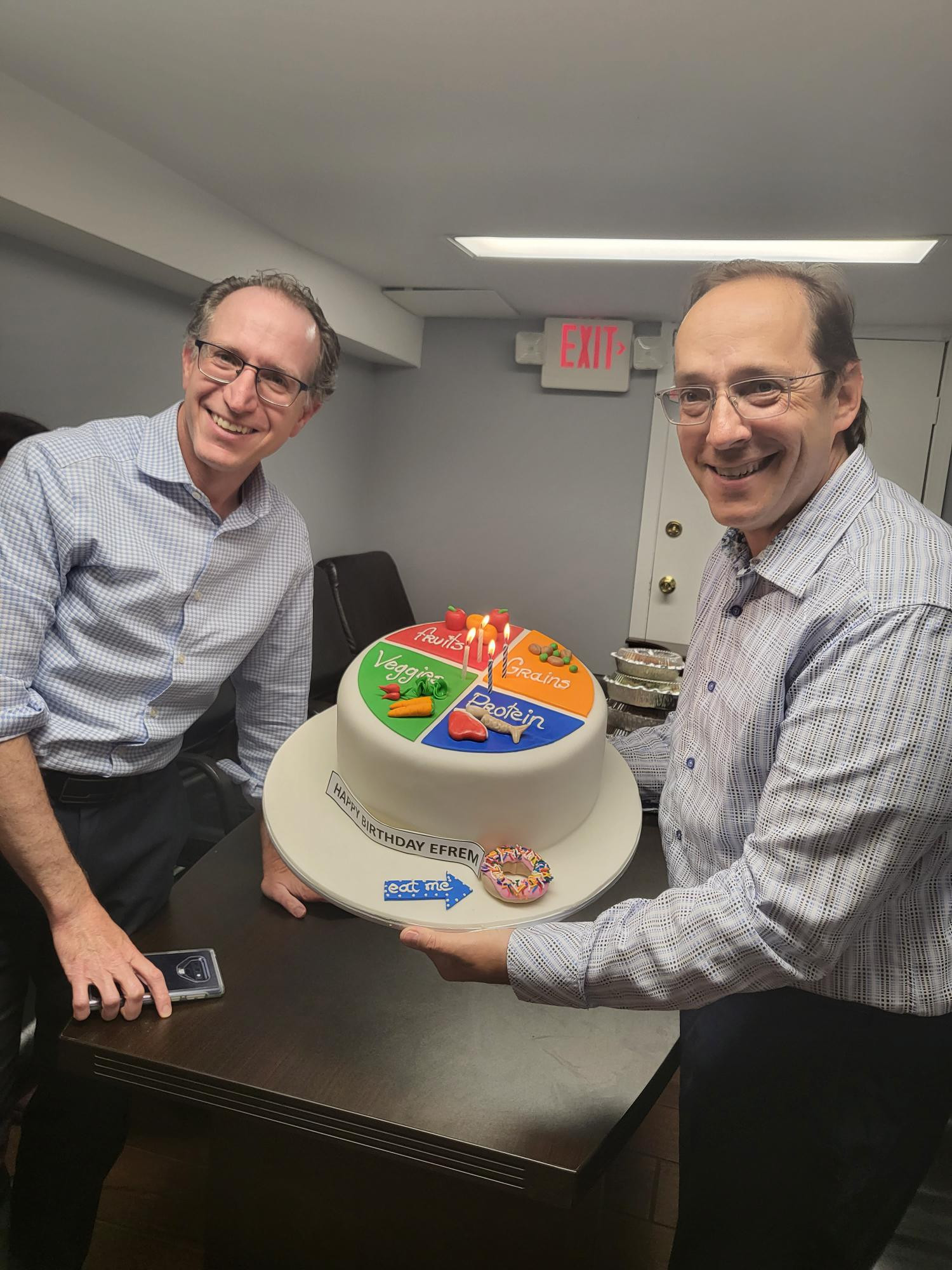 Birthday Celebration at the Wietschner Ziegler's office