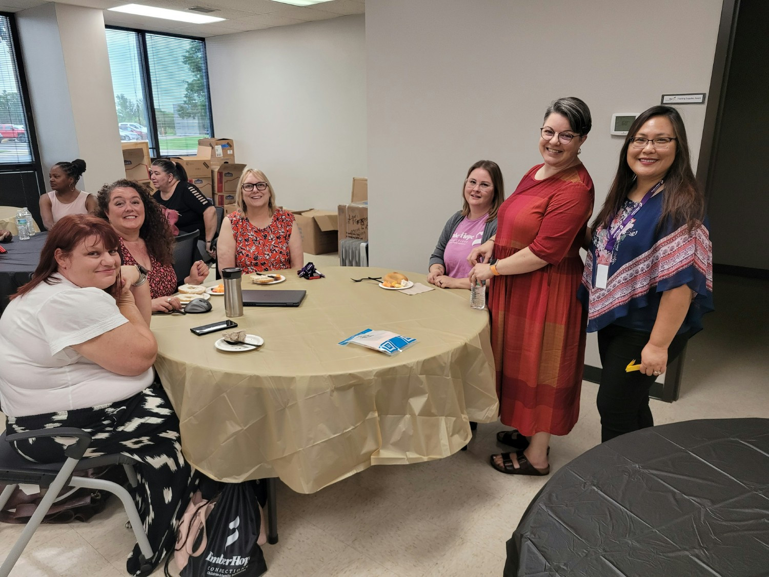 More celebration on the first day of our new contract!