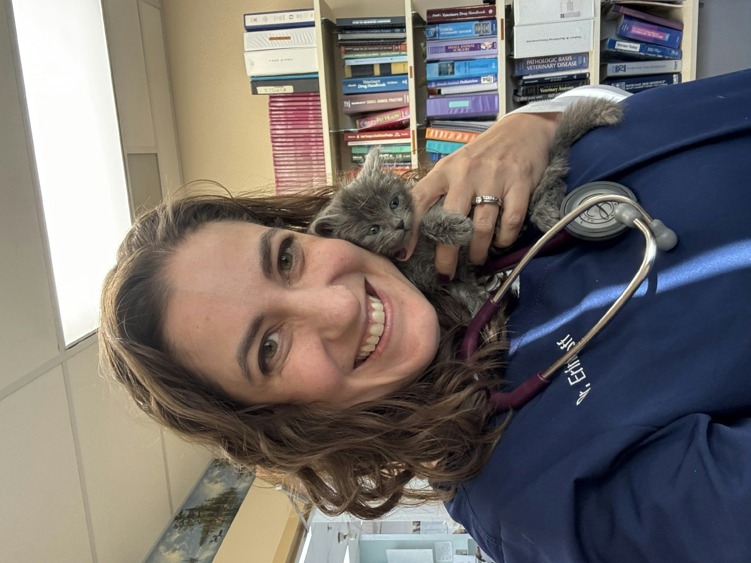 Dr. Erin Hoff, one of IndeVets’ new Senior AIVs, in clinic 