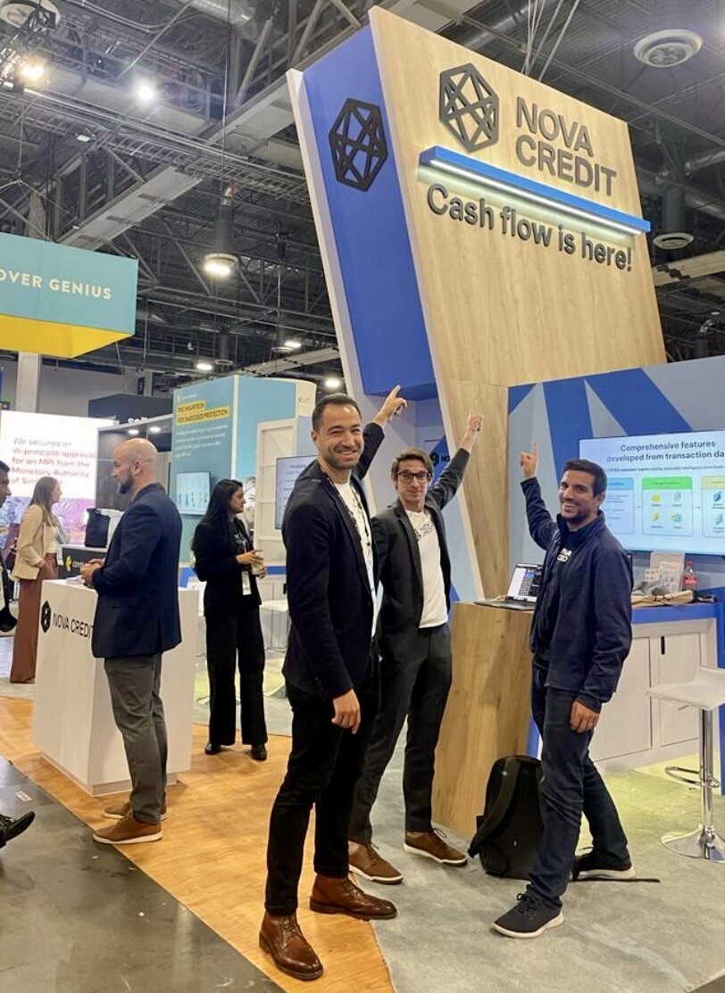 CEO Misha Esipov, CTO Yacine Azmi, and COO Collin Galster at Money2020, 2023