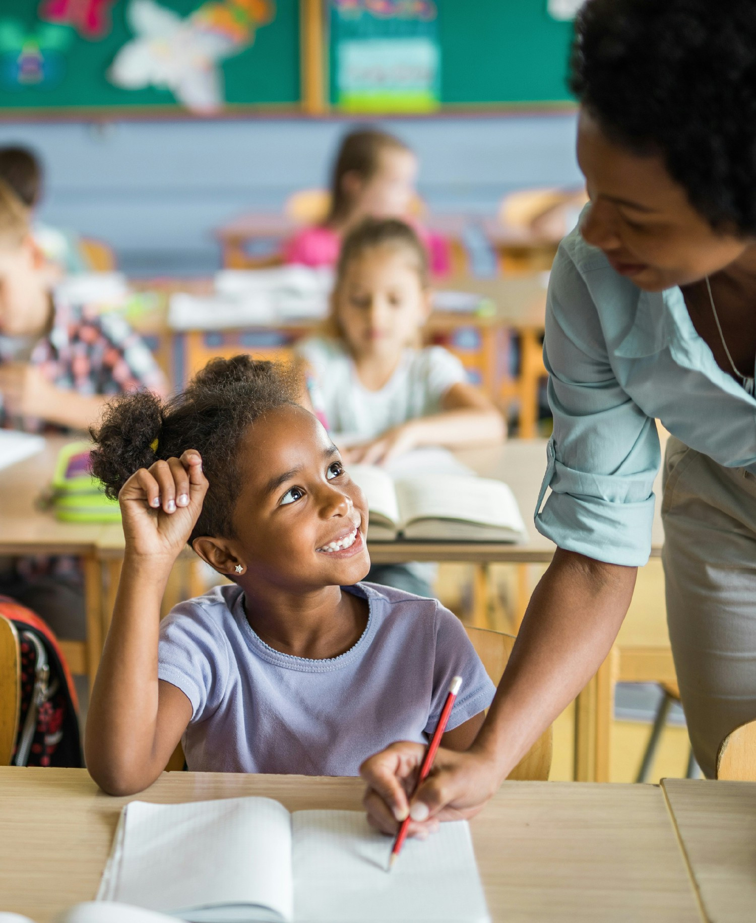 Student and teacher (stock photo)